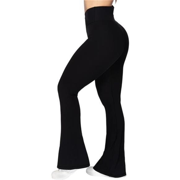 Flare Leggings – High-Waisted Crossover Yoga Pants - Picture 5 of 7